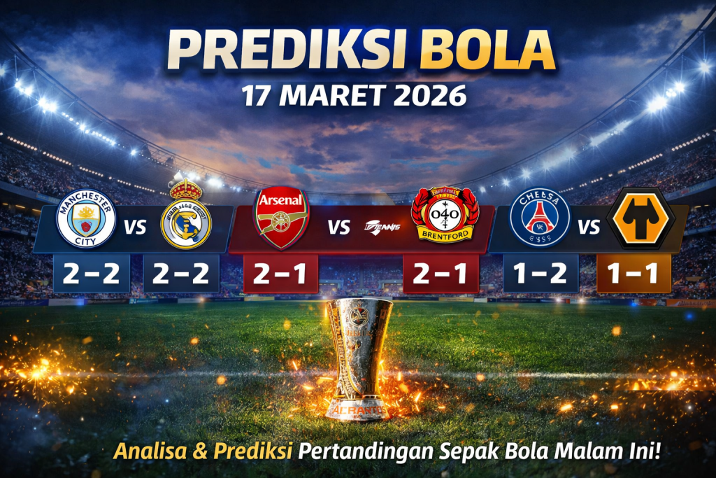 Prediksi Bola Hari Ini 17 Maret 2026: Analisa Pertandingan dan Prediksi Skor
