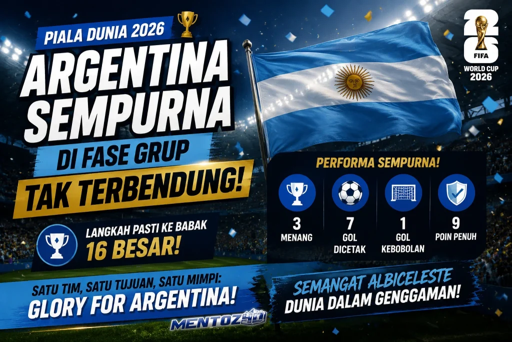 Messi Tak Terbendung! Argentina Sempurna di Fase Grup Piala Dunia 2026