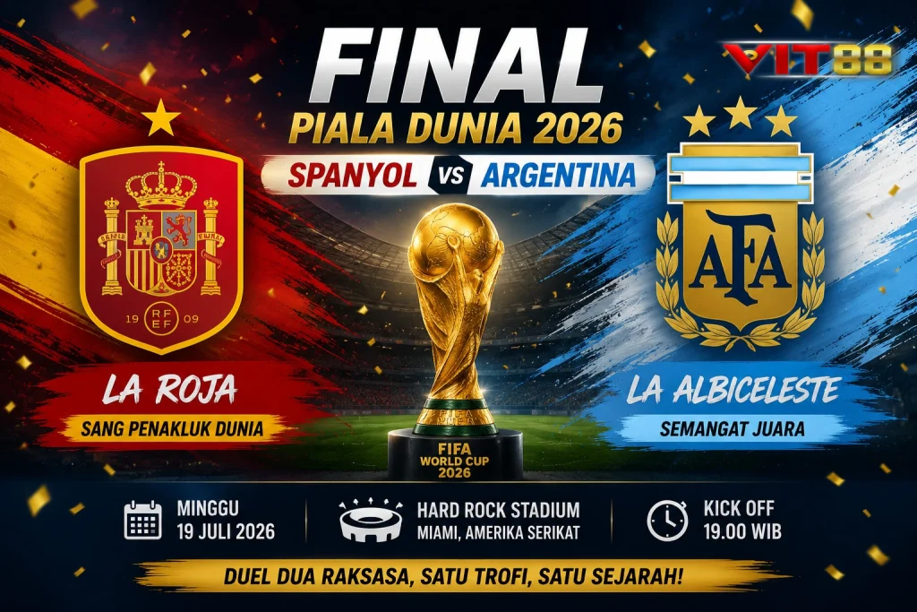 5 Fakta Menarik Final Spanyol vs Argentina di Piala Dunia 2026