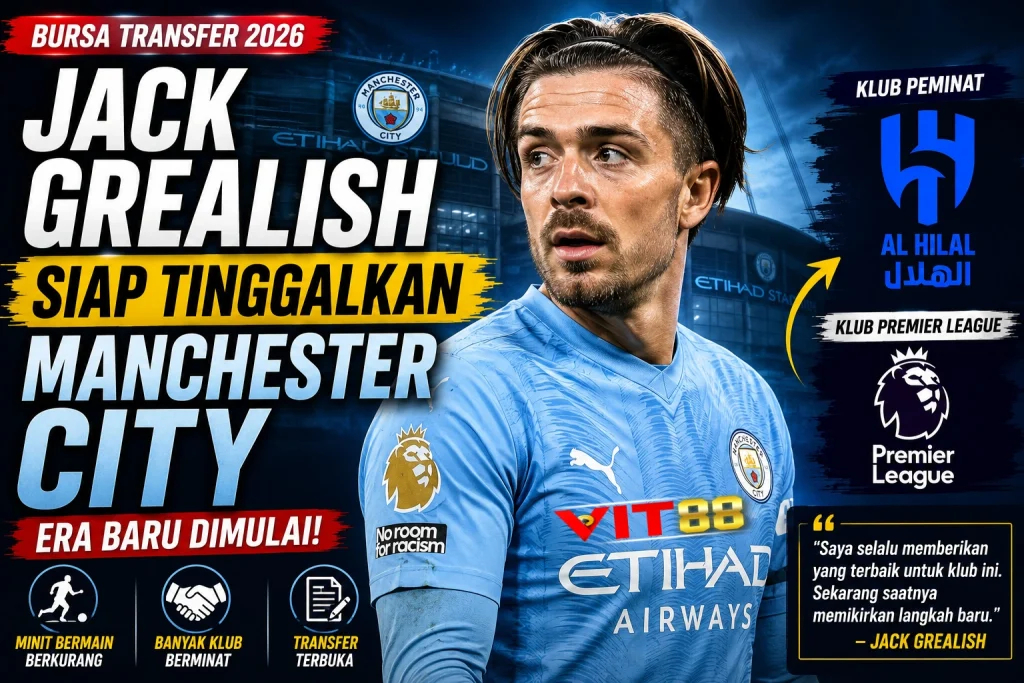 Jack Grealish Siap Tinggalkan Manchester City, Al-Hilal dan Klub Premier League Mulai Bergerak