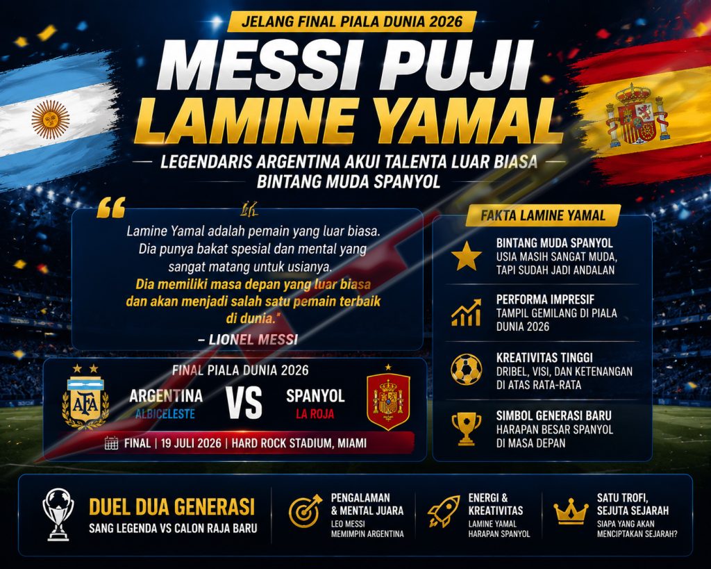Lionel Messi Puji Lamine Yamal Jelang Final Piala Dunia 2026