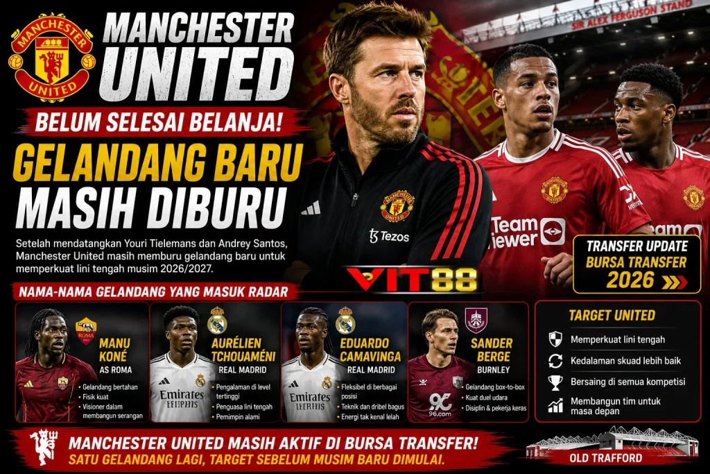 Manchester United Belum Selesai Belanja, Gelandang Baru Masih Diburu