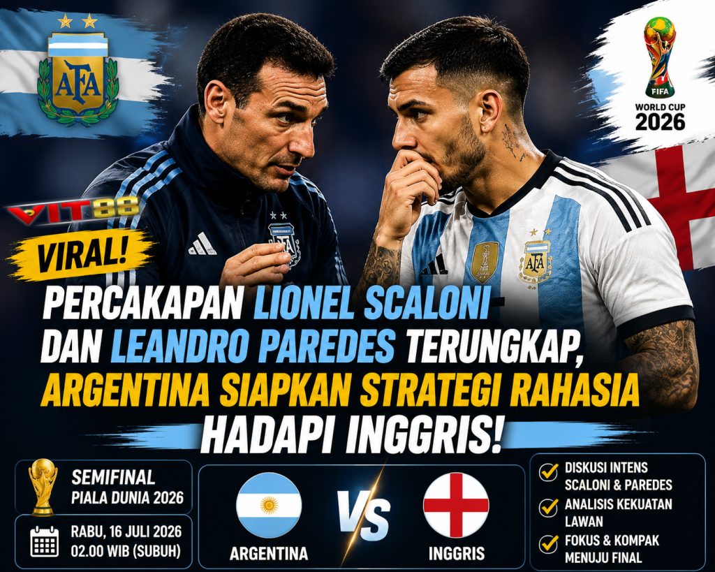 Percakapan Lionel Scaloni dan Leandro Paredes Jadi Sorotan, Argentina Matangkan Persiapan Hadapi Inggris