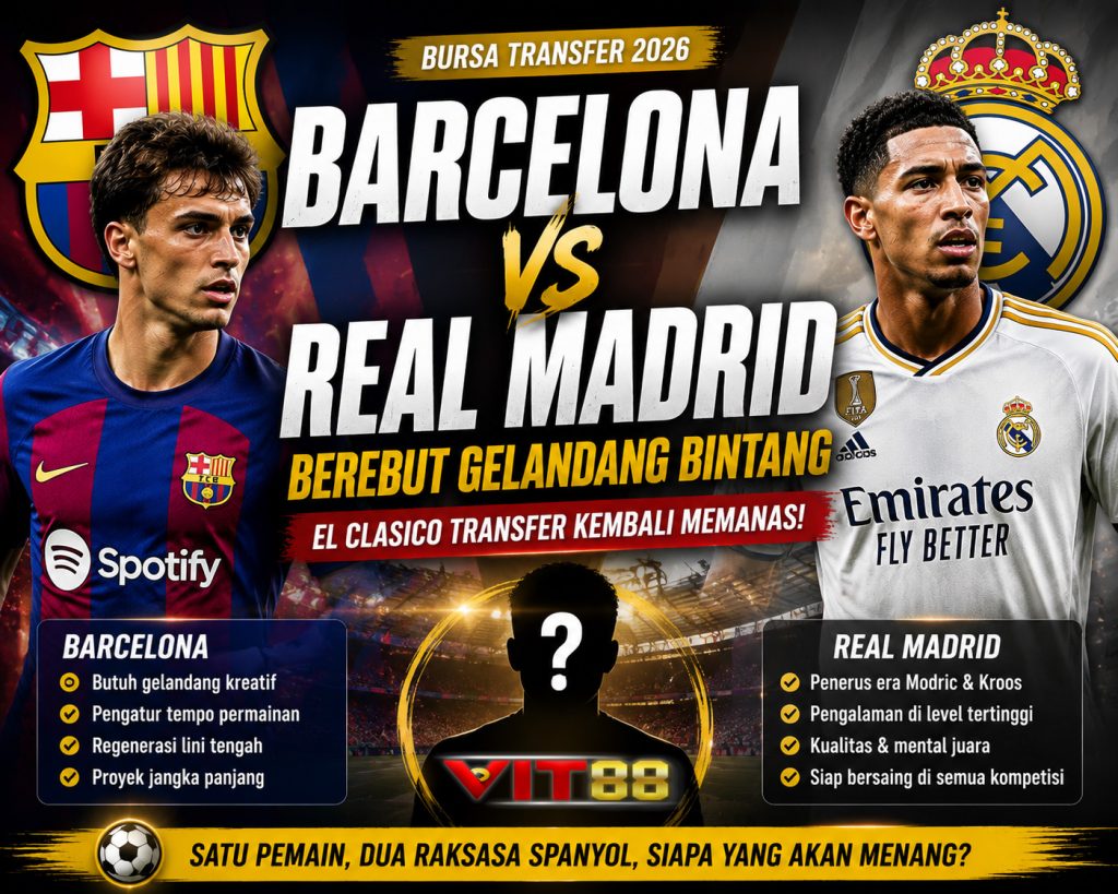 Barcelona vs Real Madrid Berebut Gelandang Bintang, El Clasico Transfer Kembali Memanas