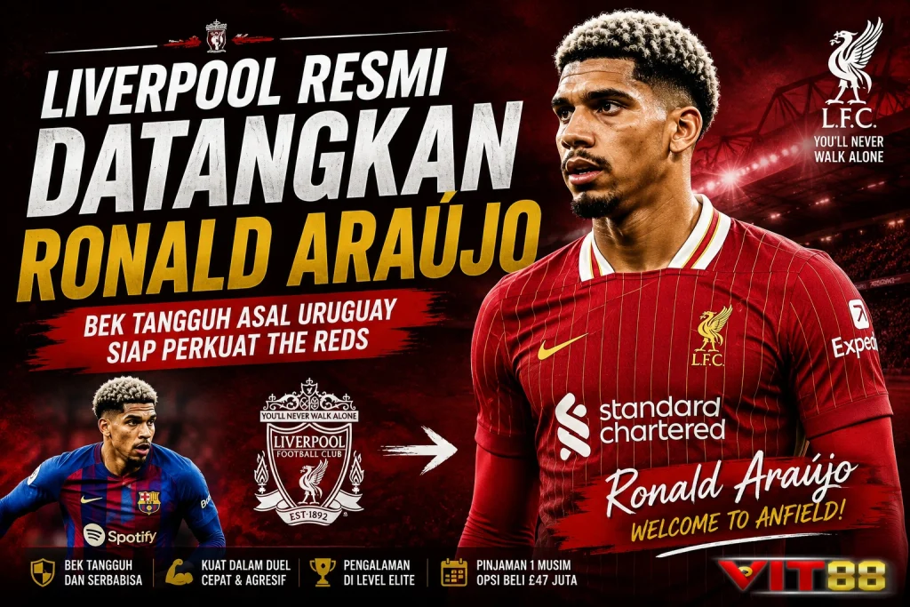 Liverpool Resmi Datangkan Ronald Araújo, Pertahanan The Reds Makin Kuat